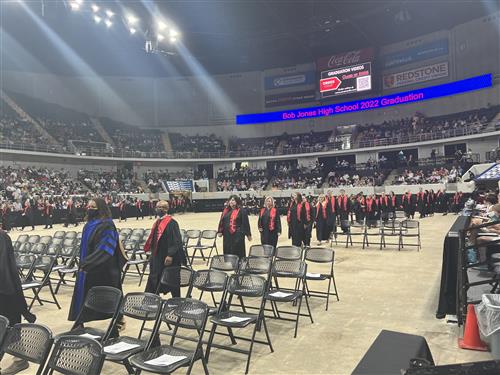 bob jones faculty marching in arena